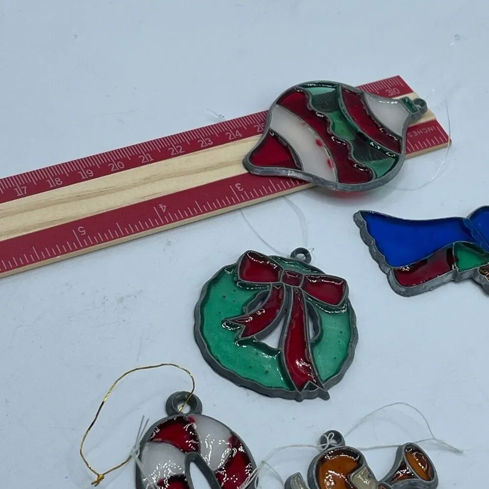 Vintage 70’s-80’s “ Makit & Bakit“ kits metal framed suncatcher ornaments